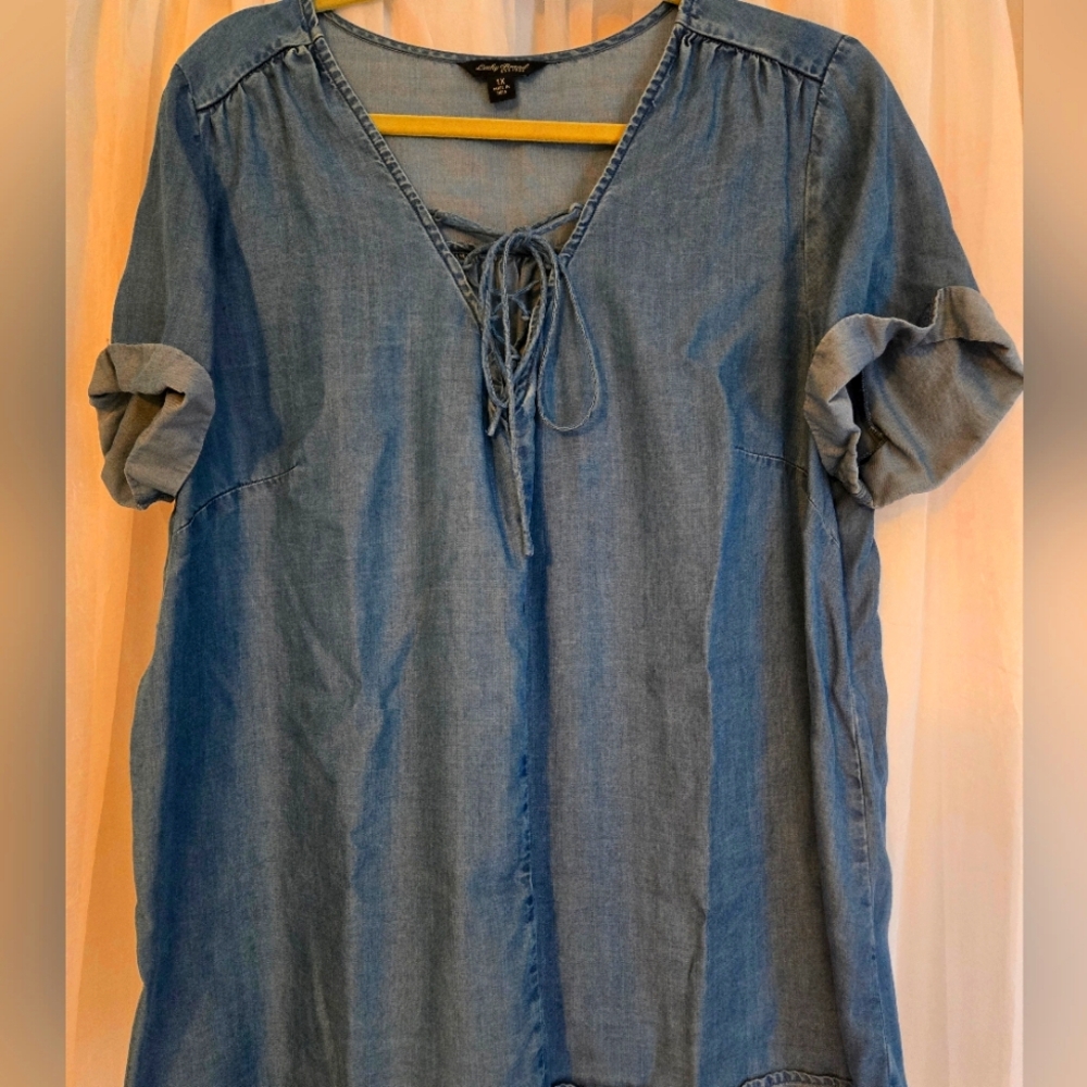 Lucky Brand Women's Short-Sleeve Top Size 1X